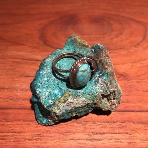 Vintage Turquoise and Sterling Silver Ring